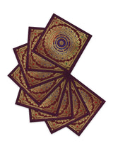 Banarasi Zari Set of 6 Placemats with 6 Coasters