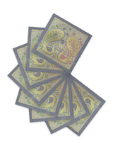 Banarasi Zari Set of 6 Placemats with 6 Coasters
