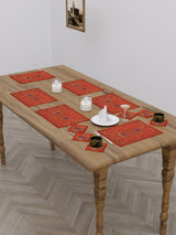 Banarasi Zari Set of 6 Placemats with 6 Coasters