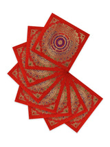 Banarasi Zari Set of 6 Placemats with 6 Coasters