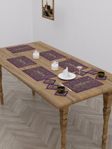Banarasi Zari Set of 6 Placemats with 6 Coasters