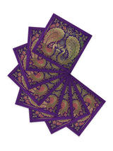 Banarasi Zari Set of 6 Placemats with 6 Coasters