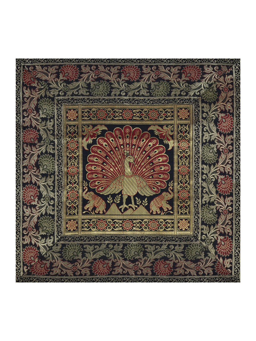 Set of 2 Banarasi Cushion Cover - 16 Inches