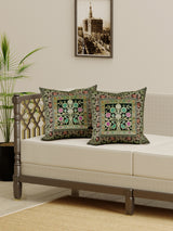 Set of 2 Banarasi Cushion Cover - 16 Inches