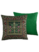 Set of 2 Banarasi Cushion Cover - 16 Inches