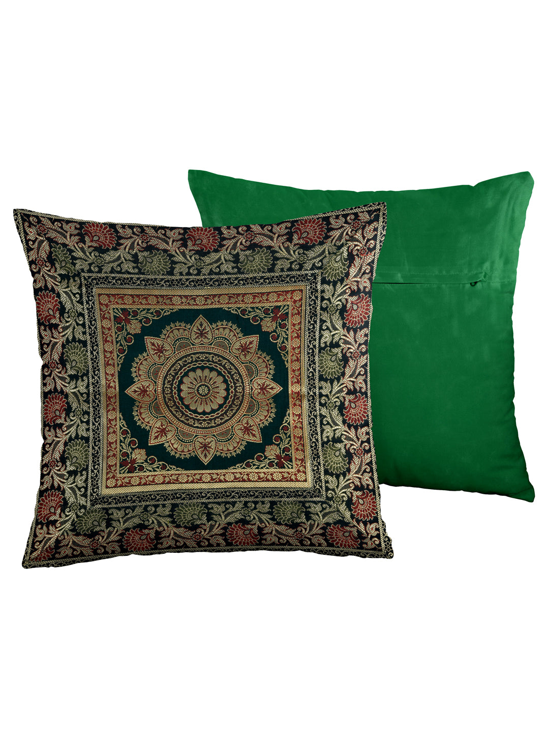 Set of 2 Banarasi Cushion Cover - 16 Inches