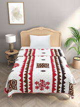 Ethnic Printed Reversible Single Bed Cotton AC Blanket | Lightweight Summer Dohar 60x90 inches