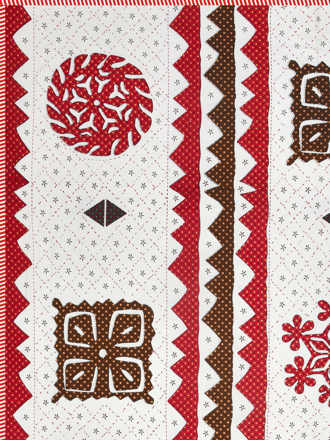 Ethnic Printed Reversible Single Bed Cotton AC Blanket | Lightweight Summer Dohar 60x90 inches