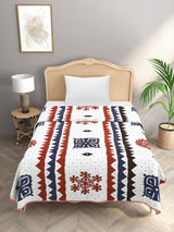 Ethnic Printed Reversible Single Bed Cotton AC Blanket | Lightweight Summer Dohar 60x90 inches