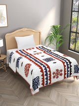 Ethnic Printed Reversible Single Bed Cotton AC Blanket | Lightweight Summer Dohar 60x90 inches