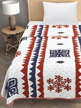 Ethnic Printed Reversible Single Bed Cotton AC Blanket | Lightweight Summer Dohar 60x90 inches
