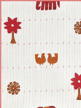 Ethnic Printed Reversible Single Bed Cotton AC Blanket | Lightweight Summer Dohar 60x90 inches