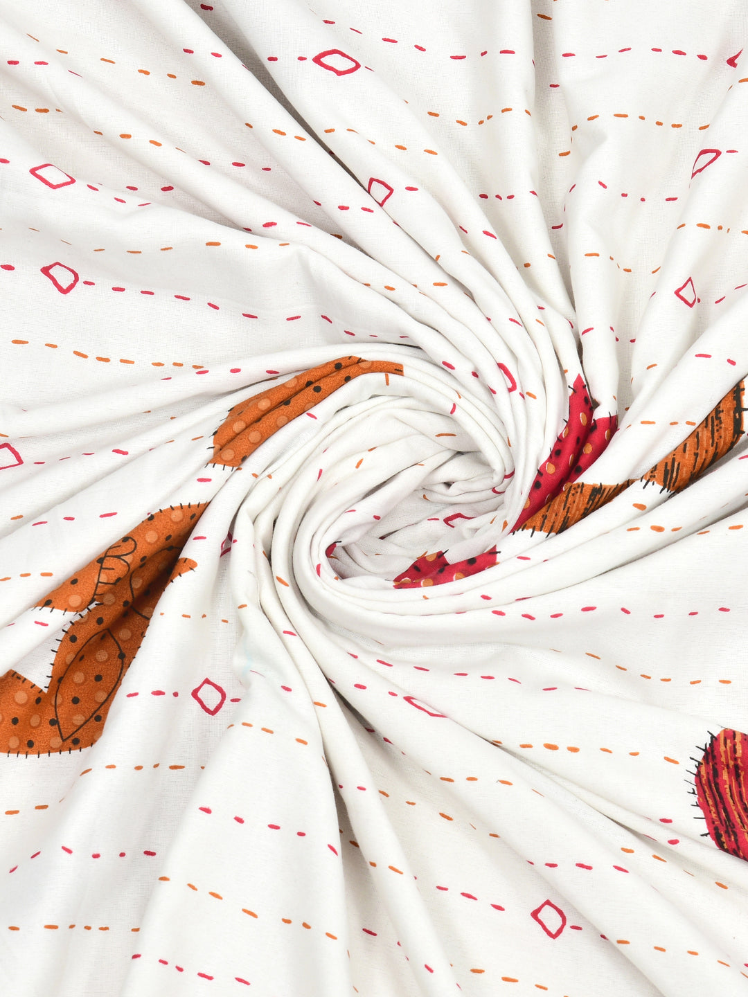 Ethnic Printed Reversible Single Bed Cotton AC Blanket | Lightweight Summer Dohar 60x90 inches