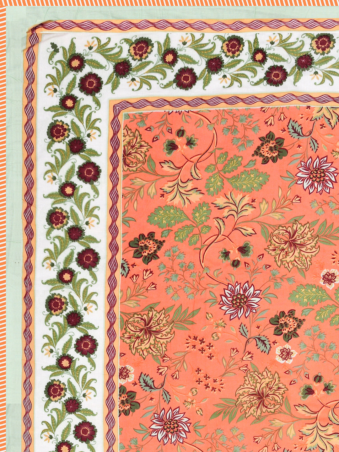 Ethnic Printed Reversible Single Bed Cotton AC Blanket | Lightweight Summer Dohar 60x90 inches