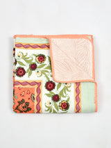Ethnic Printed Reversible Single Bed Cotton AC Blanket | Lightweight Summer Dohar 60x90 inches