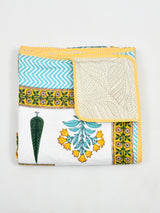 Ethnic Printed Reversible Single Bed Cotton AC Blanket | Lightweight Summer Dohar 60x90 inches
