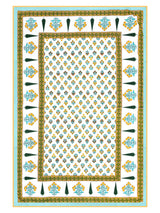 Ethnic Printed Reversible Single Bed Cotton AC Blanket | Lightweight Summer Dohar 60x90 inches