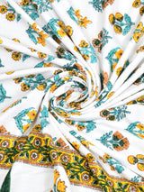Ethnic Printed Reversible Single Bed Cotton AC Blanket | Lightweight Summer Dohar 60x90 inches