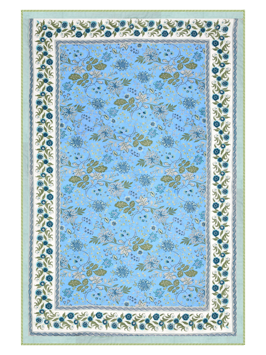 Ethnic Printed Reversible Single Bed Cotton AC Blanket | Lightweight Summer Dohar 60x90 inches