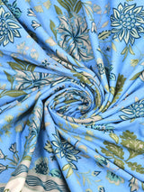 Ethnic Printed Reversible Single Bed Cotton AC Blanket | Lightweight Summer Dohar 60x90 inches