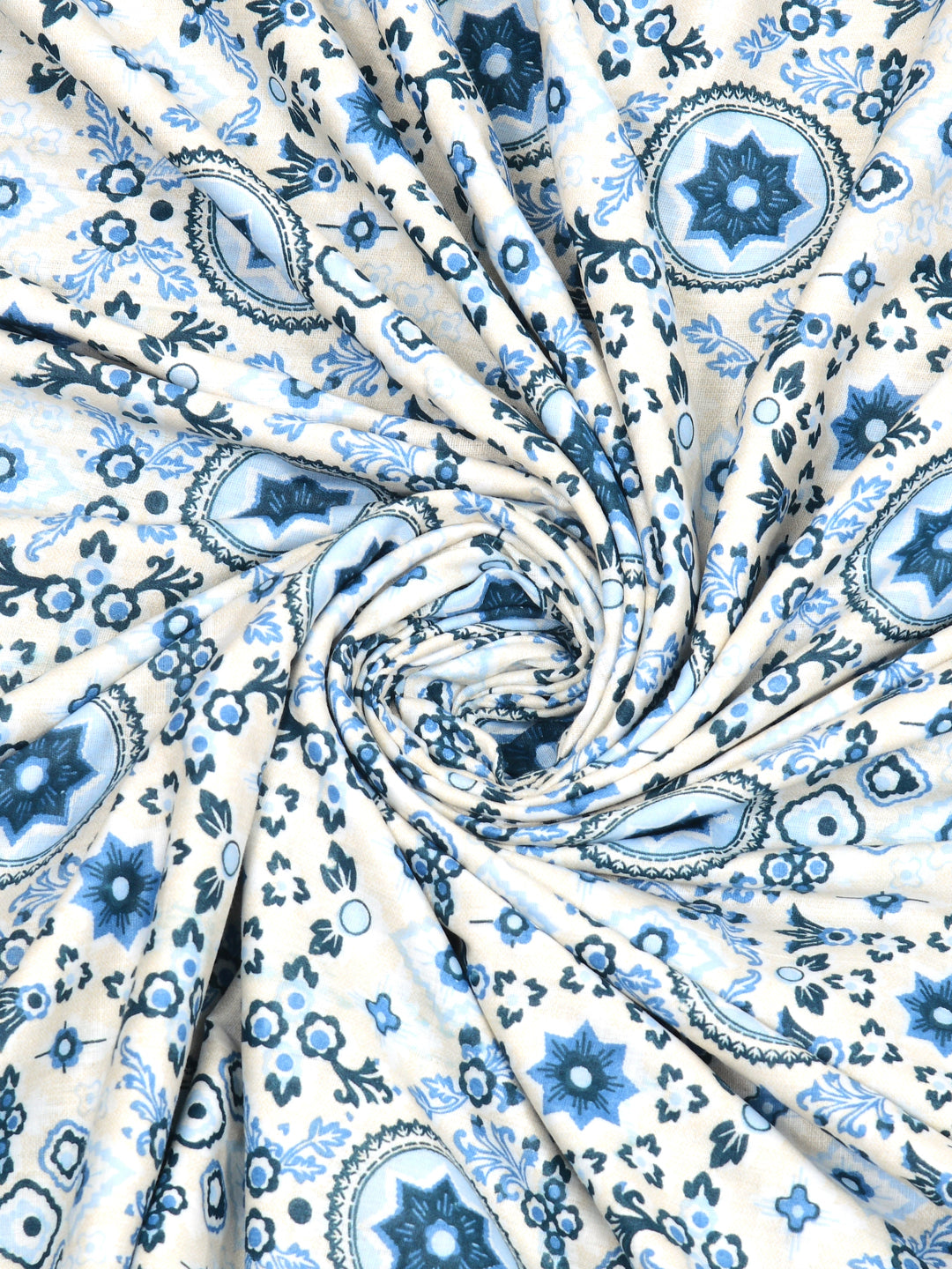 Ethnic Printed Reversible Single Bed Cotton AC Blanket | Lightweight Summer Dohar 60x90 inches