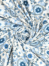 Ethnic Printed Reversible Single Bed Cotton AC Blanket | Lightweight Summer Dohar 60x90 inches