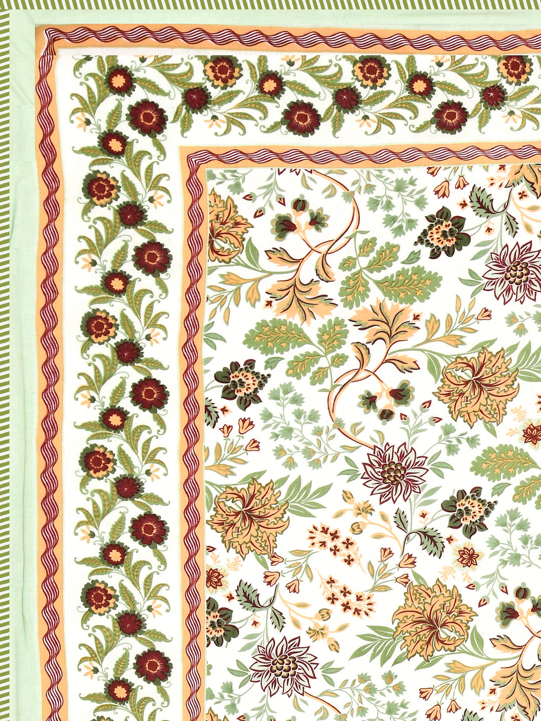 Ethnic Printed Reversible Single Bed Cotton AC Blanket | Lightweight Summer Dohar 60x90 inches