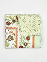 Ethnic Printed Reversible Single Bed Cotton AC Blanket | Lightweight Summer Dohar 60x90 inches