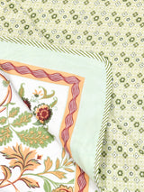 Ethnic Printed Reversible Single Bed Cotton AC Blanket | Lightweight Summer Dohar 60x90 inches