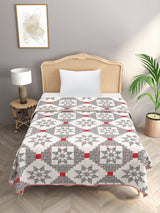 Ethnic Printed Reversible Single Bed Cotton AC Blanket | Lightweight Summer Dohar 60x90 inches