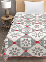 Ethnic Printed Reversible Single Bed Cotton AC Blanket | Lightweight Summer Dohar 60x90 inches