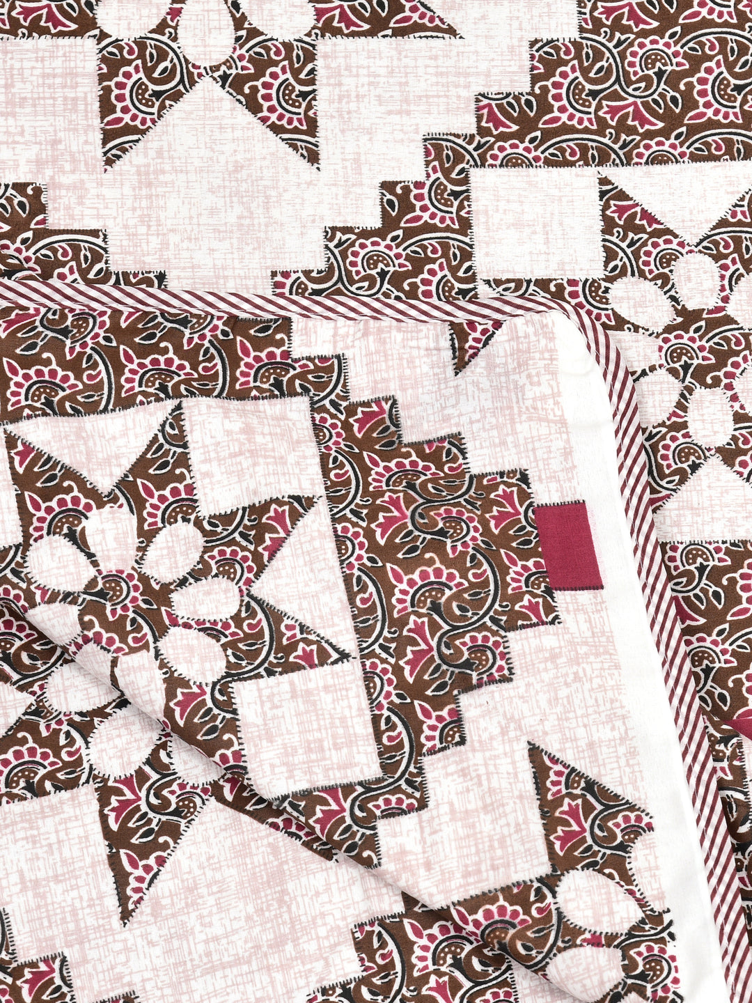 Ethnic Printed Reversible Single Bed Cotton AC Blanket | Lightweight Summer Dohar 60x90 inches