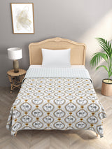 Ethnic Printed Reversible Single Bed Cotton AC Blanket | Lightweight Summer Dohar 60x90 inches