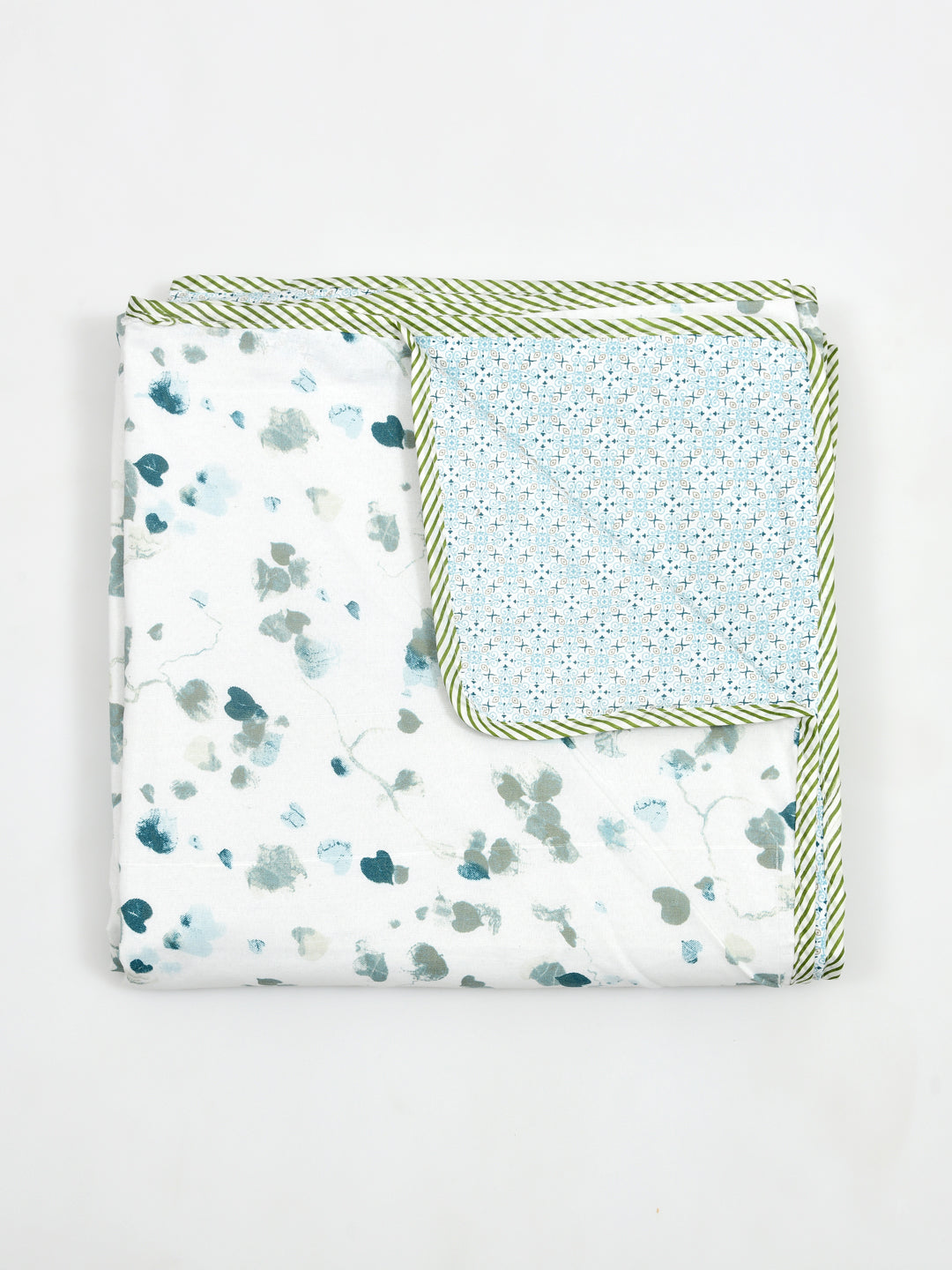 Ethnic Printed Reversible Single Bed Cotton AC Blanket | Lightweight Summer Dohar 60x90 inches