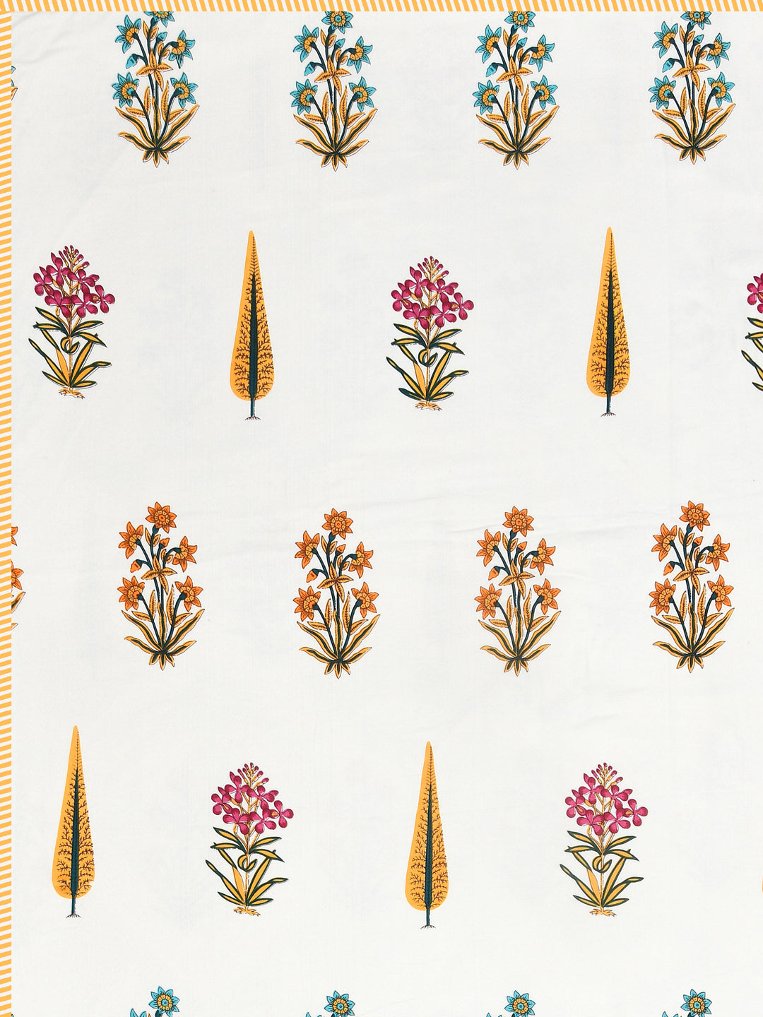 Ethnic Printed Reversible Single Bed Cotton AC Blanket | Lightweight Summer Dohar 60x90 inches