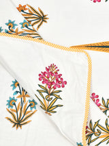 Ethnic Printed Reversible Single Bed Cotton AC Blanket | Lightweight Summer Dohar 60x90 inches