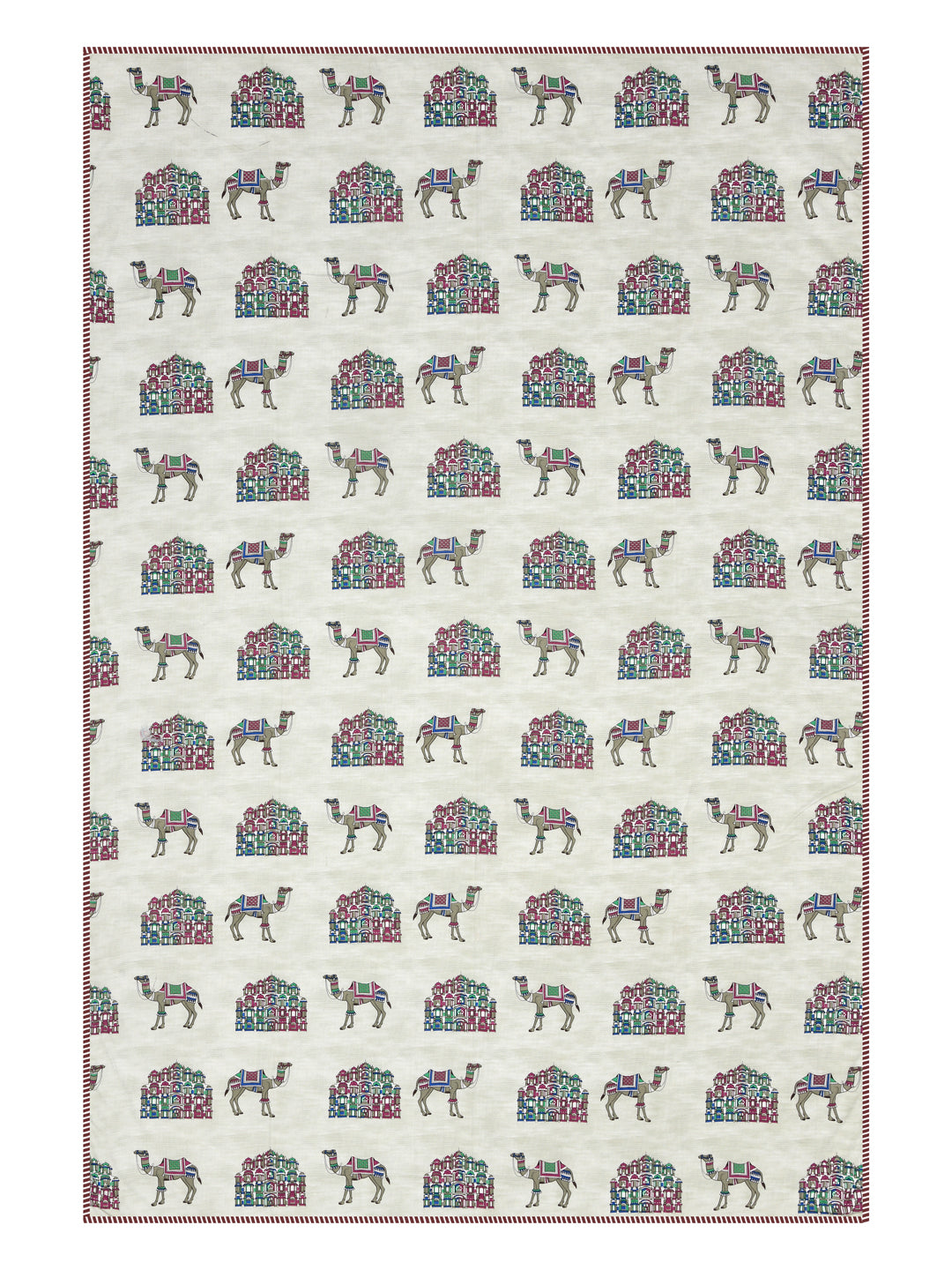 Ethnic Printed Reversible Single Bed Cotton AC Blanket | Lightweight Summer Dohar 60x90 inches