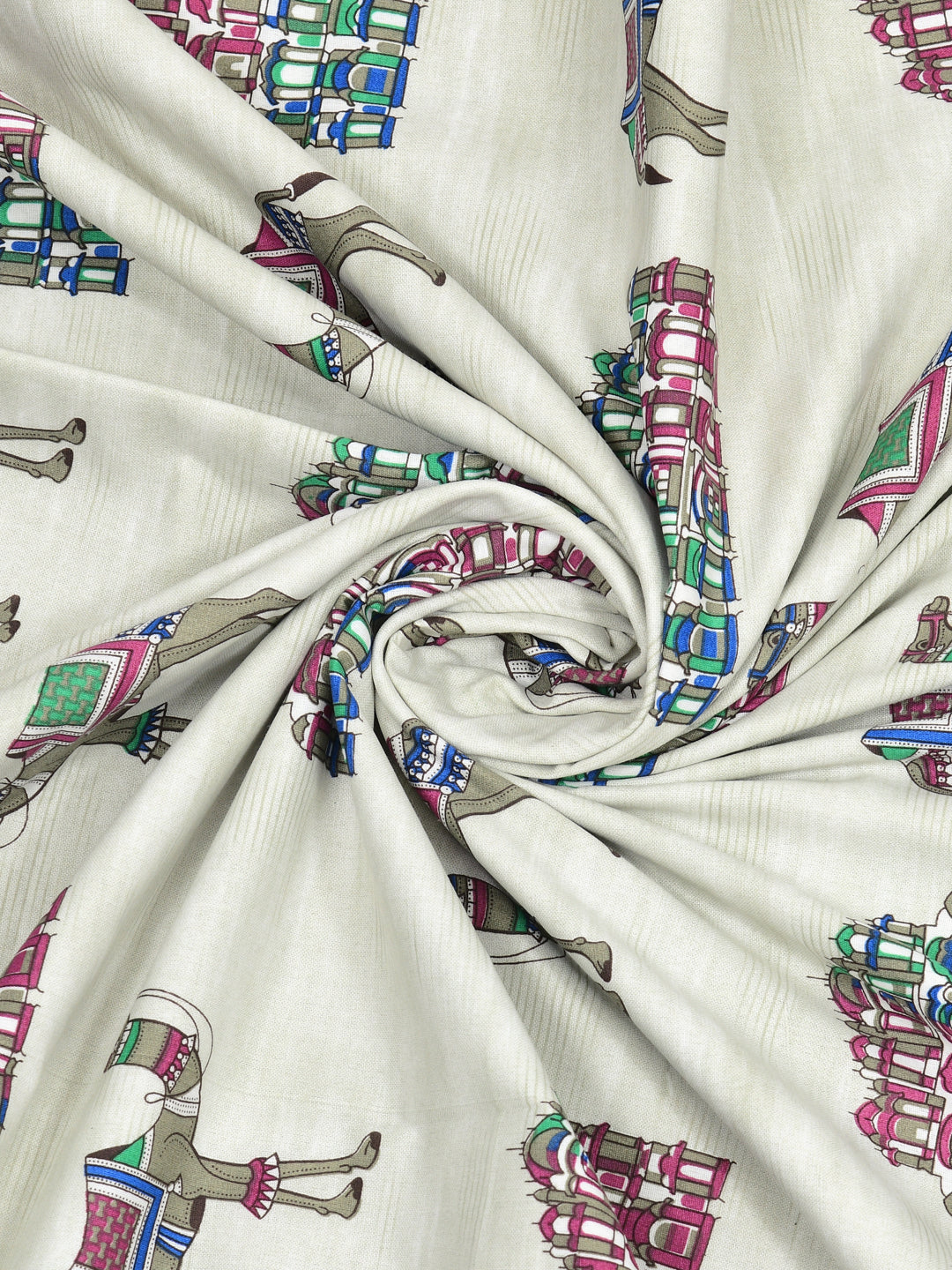 Ethnic Printed Reversible Single Bed Cotton AC Blanket | Lightweight Summer Dohar 60x90 inches