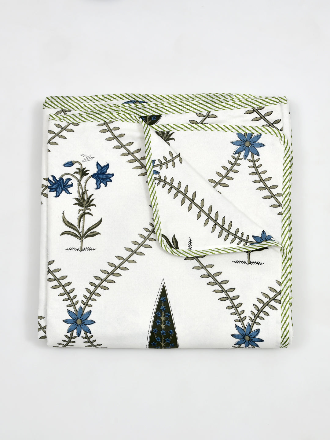 Ethnic Printed Reversible Single Bed Cotton AC Blanket | Lightweight Summer Dohar 60x90 inches