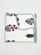Ethnic Printed Reversible Single Bed Cotton AC Blanket | Lightweight Summer Dohar 60x90 inches