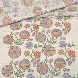 Double King Revesible Handblock printed Cotton Jaipuri Razai/Quilt -