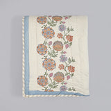 Double King Revesible Handblock printed Cotton Jaipuri Razai/Quilt -