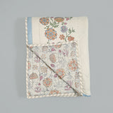 Double King Revesible Handblock printed Cotton Jaipuri Razai/Quilt -