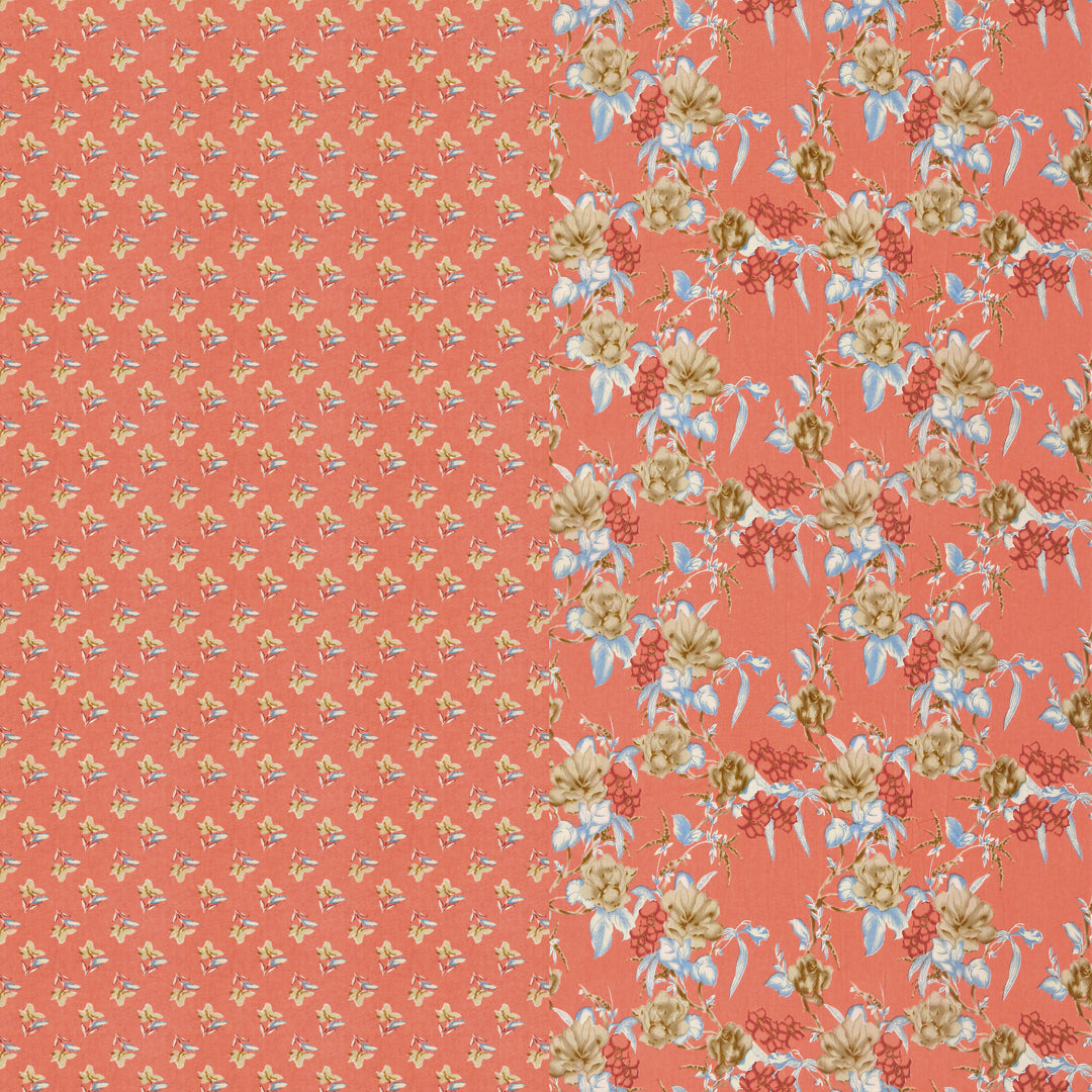 Premium Indigo Cotton Floral Print Super King Bedsheet with 2 Pillow Covers(108*108)