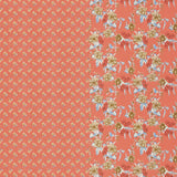 Premium Indigo Cotton Floral Print Super King Bedsheet with 2 Pillow Covers(108*108)