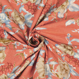 Premium Indigo Cotton Floral Print Super King Bedsheet with 2 Pillow Covers(108*108)