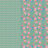 Premium Indigo Cotton Floral Print Super King Bedsheet with 2 Pillow Covers(108*108)