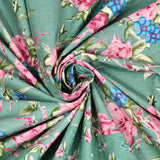 Premium Indigo Cotton Floral Print Super King Bedsheet with 2 Pillow Covers(108*108)