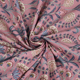 Premium Indigo Cotton Floral Print Super King Bedsheet with 2 Pillow Covers(108*108)