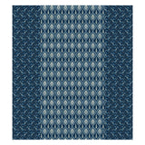 Premium Indigo Cotton Floral Print Super King Bedsheet with 2 Pillow Covers(108*108)